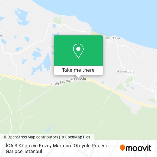 İCA 3.Köprü ve Kuzey Marmara Otoyolu Projesi Garipçe map