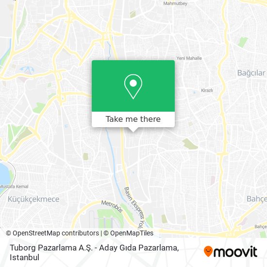 Tuborg Pazarlama A.Ş. - Aday Gıda Pazarlama map