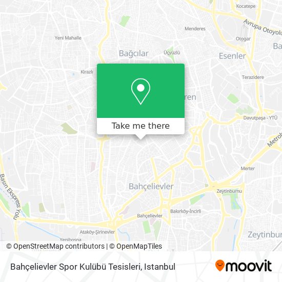 Bahçelievler Spor Kulübü Tesisleri map