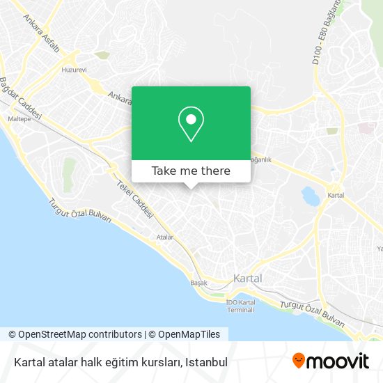 Kartal atalar halk eğitim kursları map