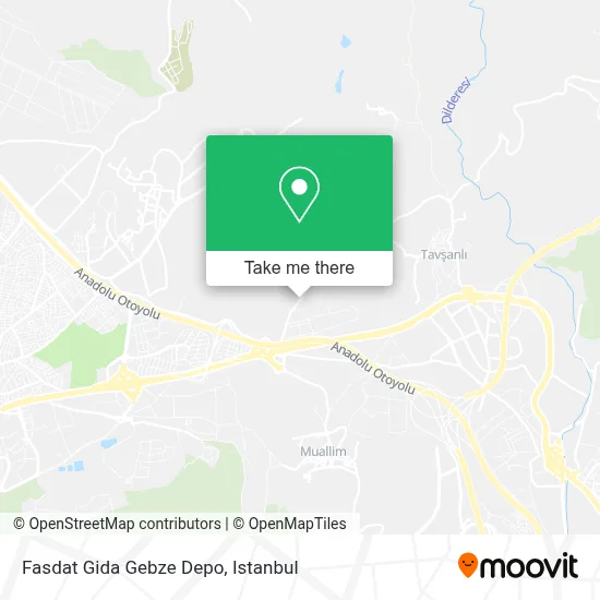 Fasdat Gida Gebze Depo map