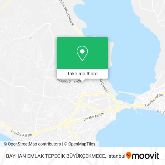 BAYHAN EMLAK TEPECİK BÜYÜKÇEKMECE map