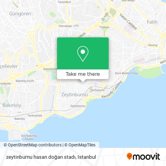 zeytinburnu hasan doğan stadı map