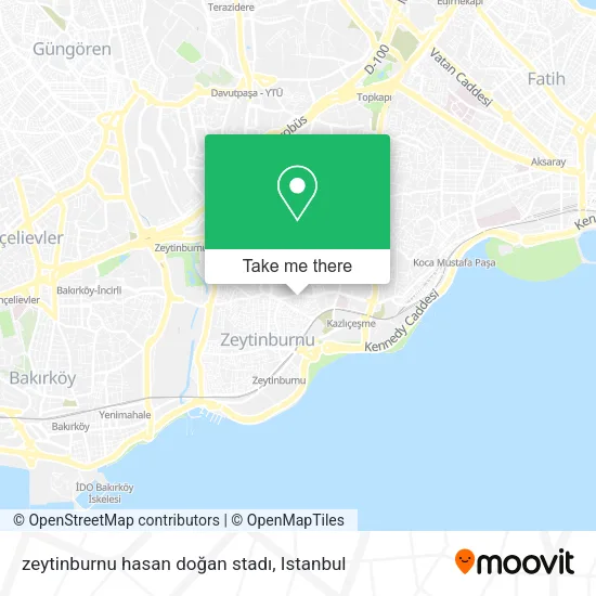 zeytinburnu hasan doğan stadı map