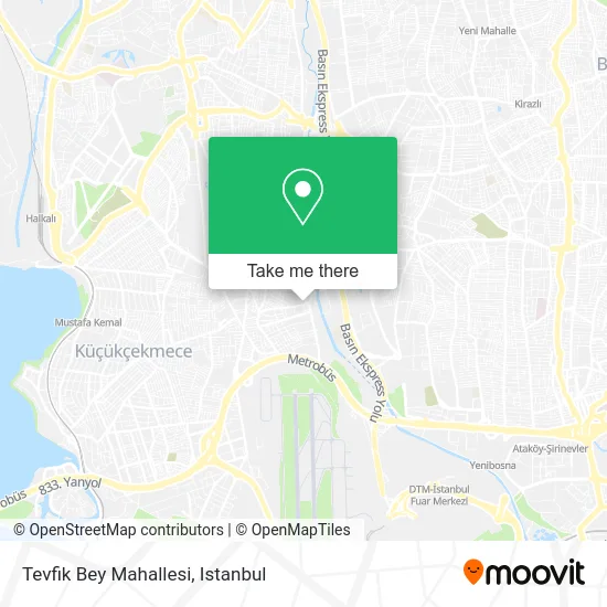 Tevfik Bey Mahallesi map