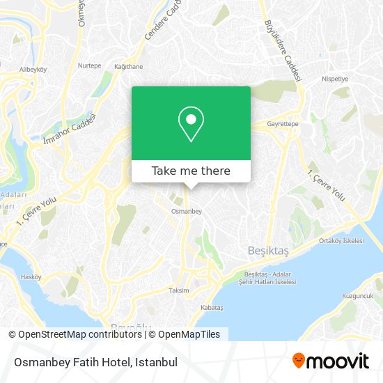 Osmanbey Fatih Hotel map