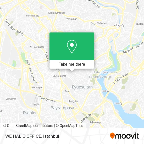 WE HALİÇ OFFİCE map