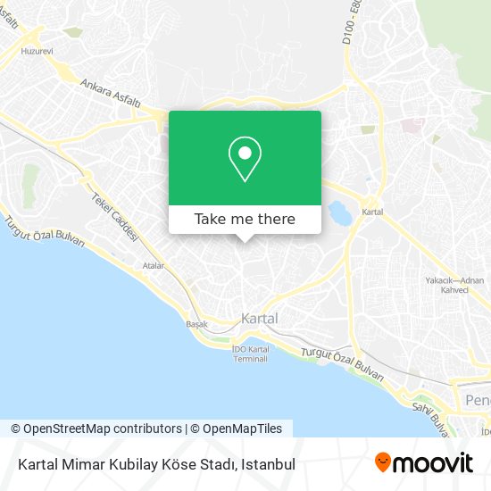 Kartal Mimar Kubilay Köse Stadı map