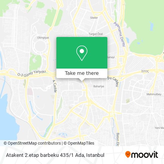 Atakent 2.etap barbeku 435 / 1 Ada map