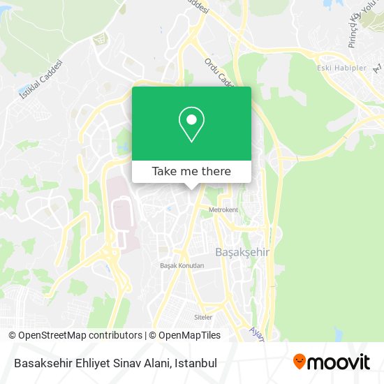 Basaksehir Ehliyet Sinav Alani map