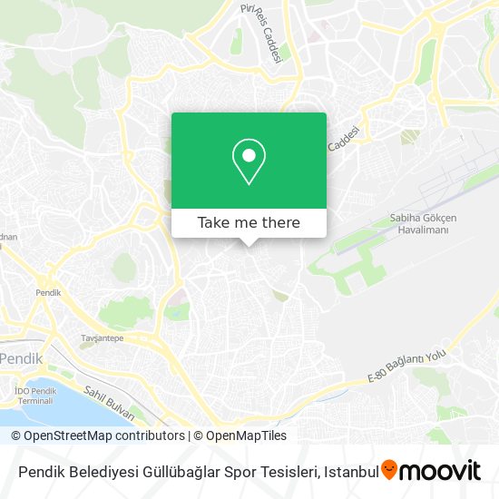 Pendik Belediyesi Güllübağlar Spor Tesisleri map