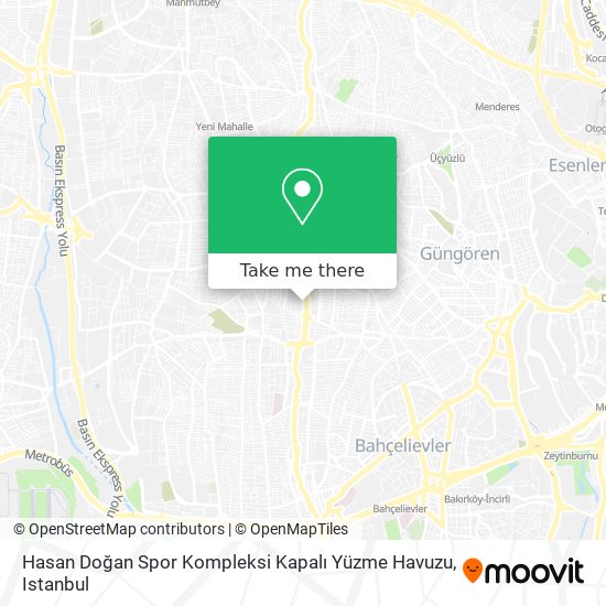 Hasan Doğan Spor Kompleksi Kapalı Yüzme Havuzu map