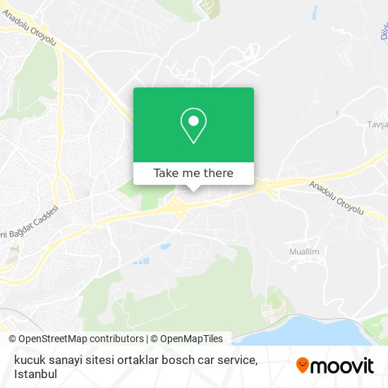 kucuk sanayi sitesi ortaklar bosch car service map