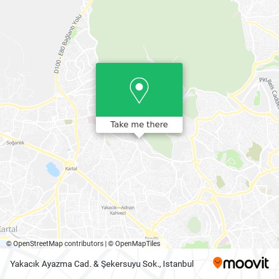 Yakacık Ayazma Cad. & Şekersuyu Sok. map