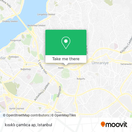 kısıklı çamlıca ap map