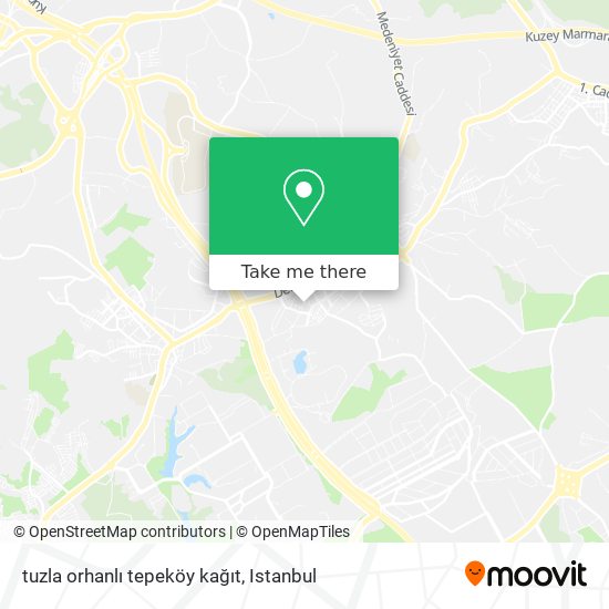 tuzla orhanlı tepeköy kağıt map