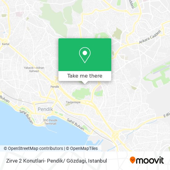 Zirve 2 Konutlari- Pendik/ Gözdagi map