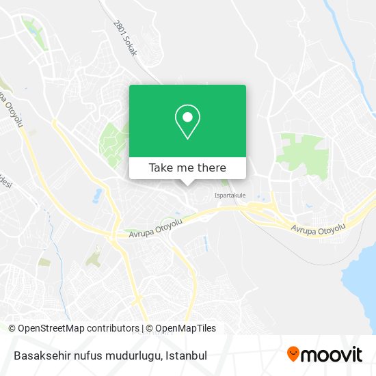 Basaksehir nufus mudurlugu map