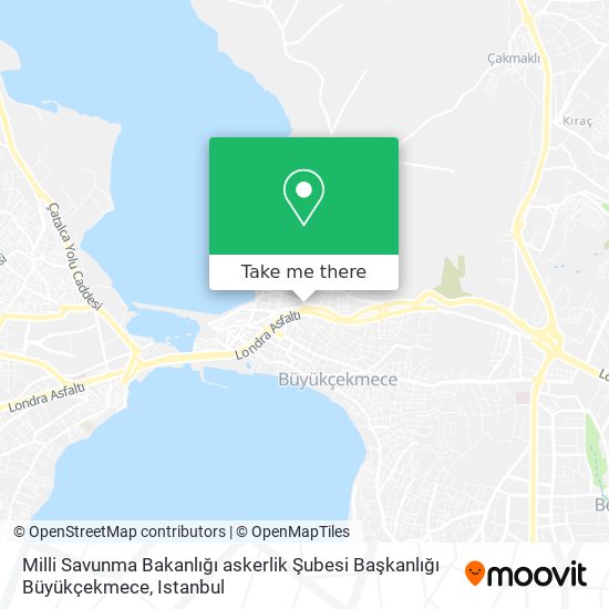 Milli Savunma Bakanlığı askerlik Şubesi Başkanlığı Büyükçekmece map