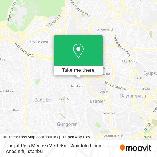 Turgut Reis Mesleki Ve Teknik Anadolu Lisesi  - Anasınıfı map