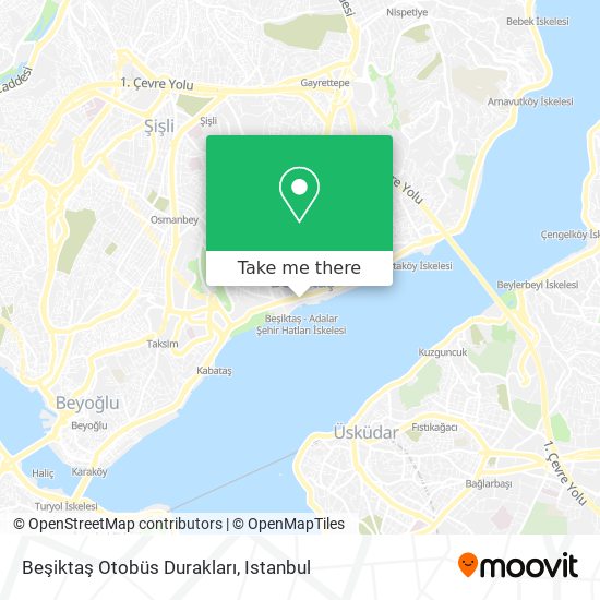 Beşiktaş Otobüs Durakları map