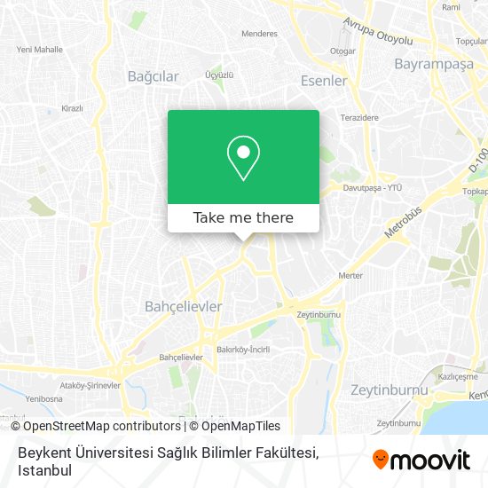 Beykent Üniversitesi Sağlık Bilimler Fakültesi map
