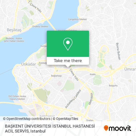 BAŞKENT ÜNIVERSITESI İSTANBUL HASTANESİ ACİL SERVİS map