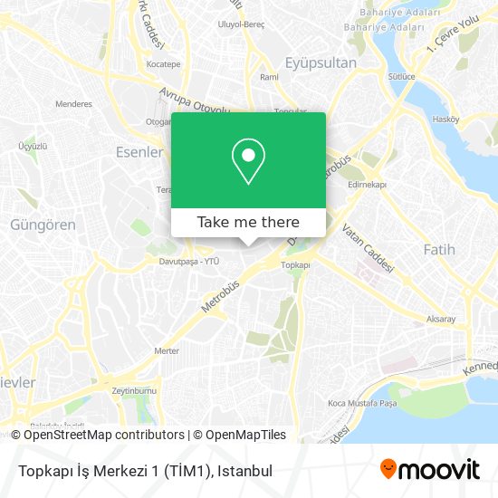 Topkapı İş Merkezi 1 (TİM1) map