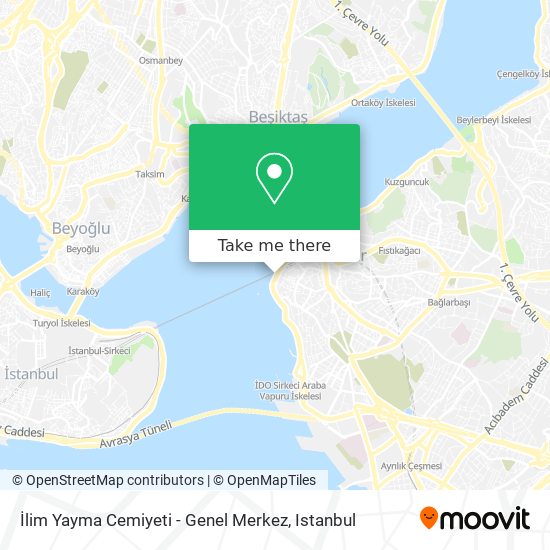 İlim Yayma Cemiyeti - Genel Merkez map