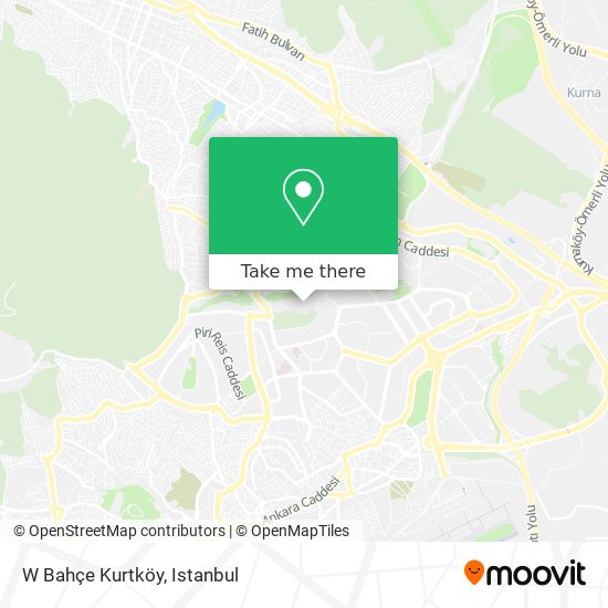 W Bahçe Kurtköy map