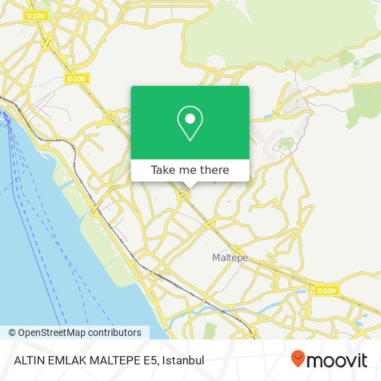 ALTIN EMLAK MALTEPE E5 map