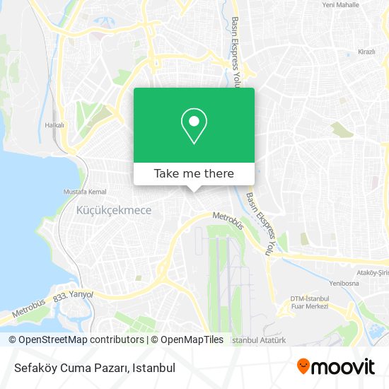 Sefaköy Cuma Pazarı map
