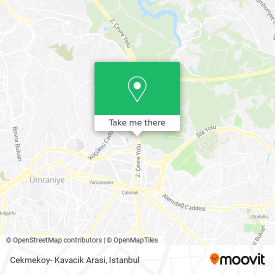 Cekmekoy- Kavacik Arasi map