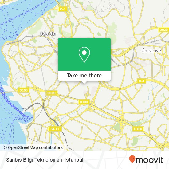 Sanbis Bilgi Teknolojileri map