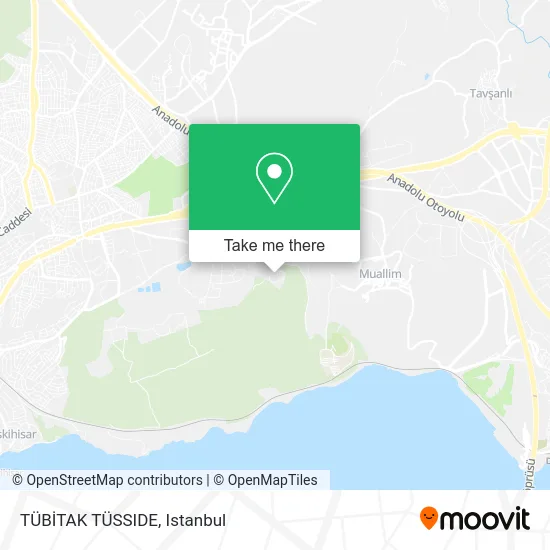 TÜBİTAK TÜSSIDE map