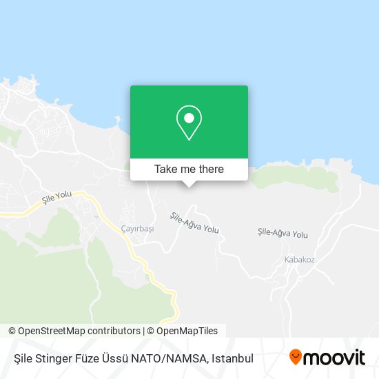 Şile Stinger Füze Üssü NATO / NAMSA map