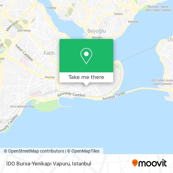 İDO Bursa-Yenikapı Vapuru map