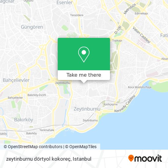 zeytinburnu dörtyol kokoreç map