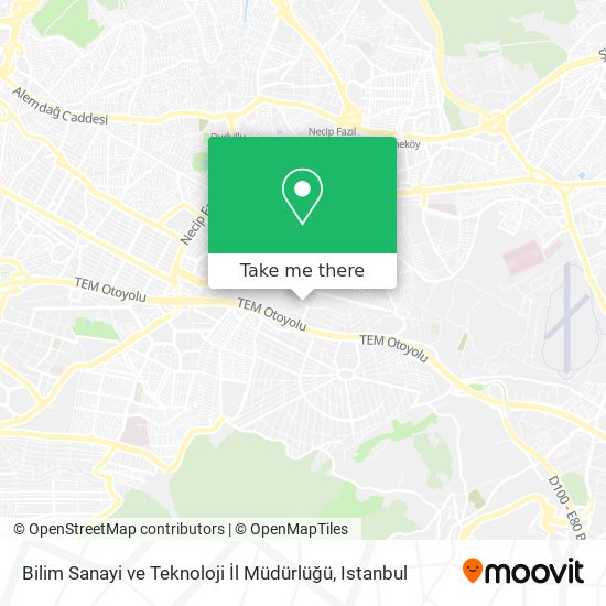 Bilim Sanayi ve Teknoloji İl Müdürlüğü map