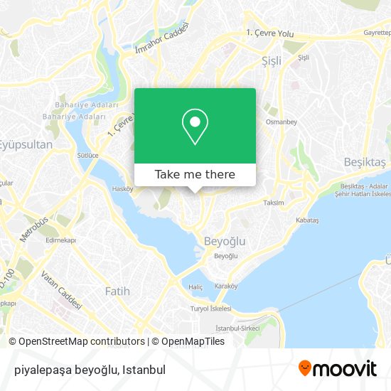 piyalepaşa beyoğlu map