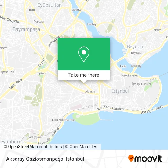 Aksaray-Gaziosmanpaşa map