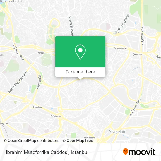 İbrahim Müteferrika Caddesi map