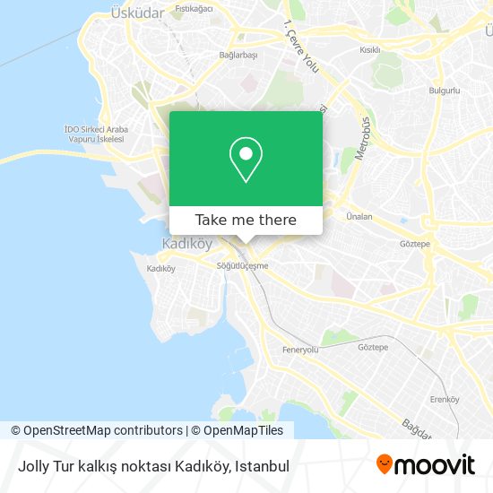 Jolly Tur kalkış noktası Kadıköy map