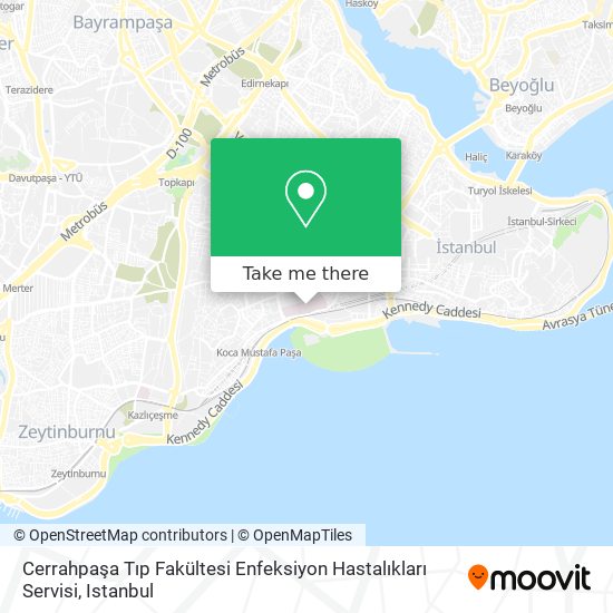 Cerrahpaşa Tıp Fakültesi Enfeksiyon Hastalıkları Servisi map