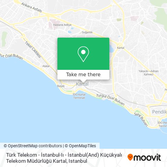 Türk Telekom - İstanbul-Iı - İstanbul(And) Küçükyalı Telekom Müdürlüğü Kartal map