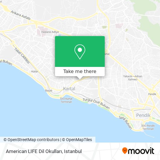 American LIFE Dil Okulları map