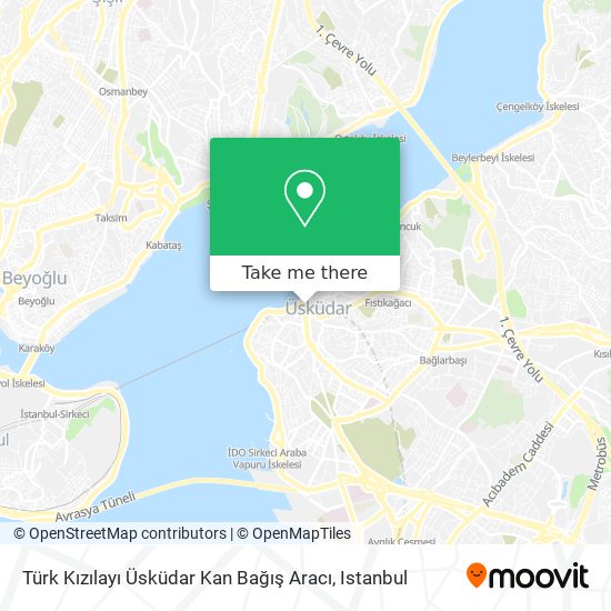 Türk Kızılayı Üsküdar Kan Bağış Aracı map