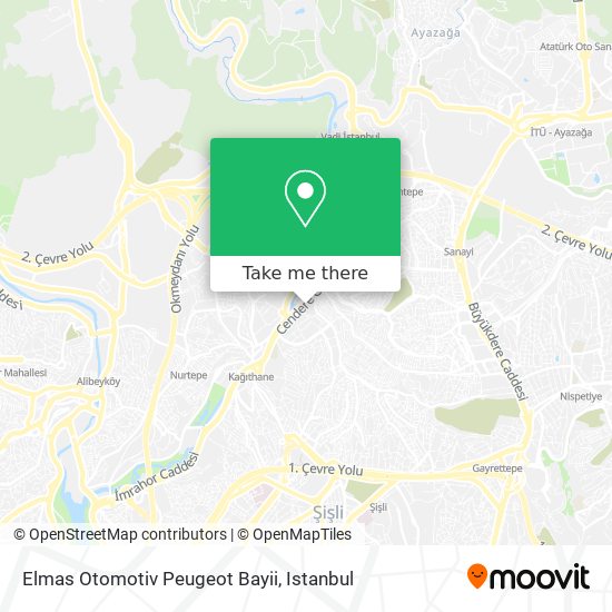 Elmas Otomotiv Peugeot Bayii map