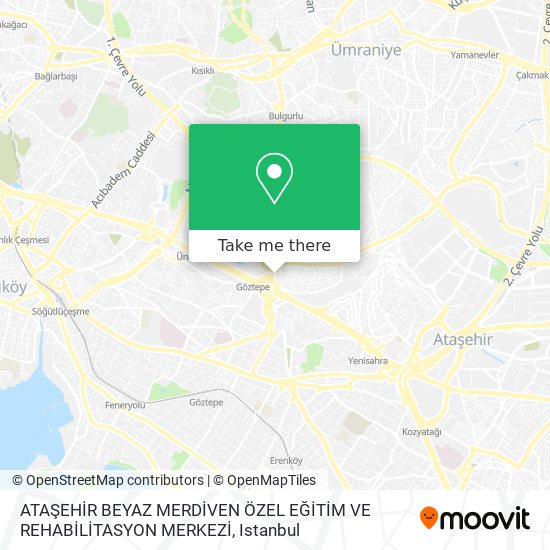 ATAŞEHİR BEYAZ MERDİVEN ÖZEL EĞİTİM VE REHABİLİTASYON MERKEZİ map