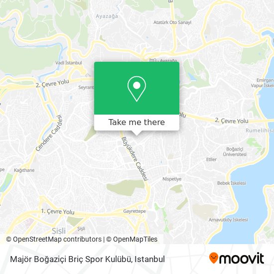 Majör Boğaziçi Briç Spor Kulübü map